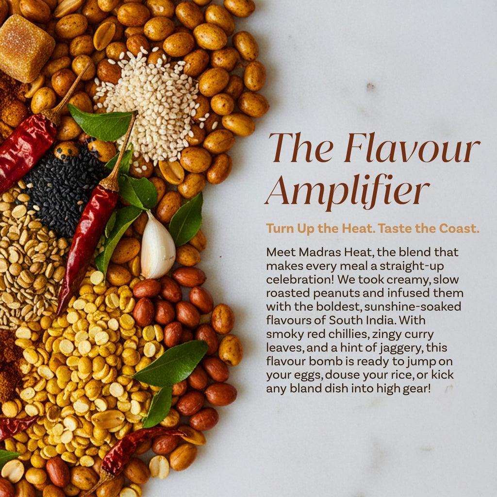 Madras Heat – Gunpowder Spiced Peanut Butter - 200 Grams