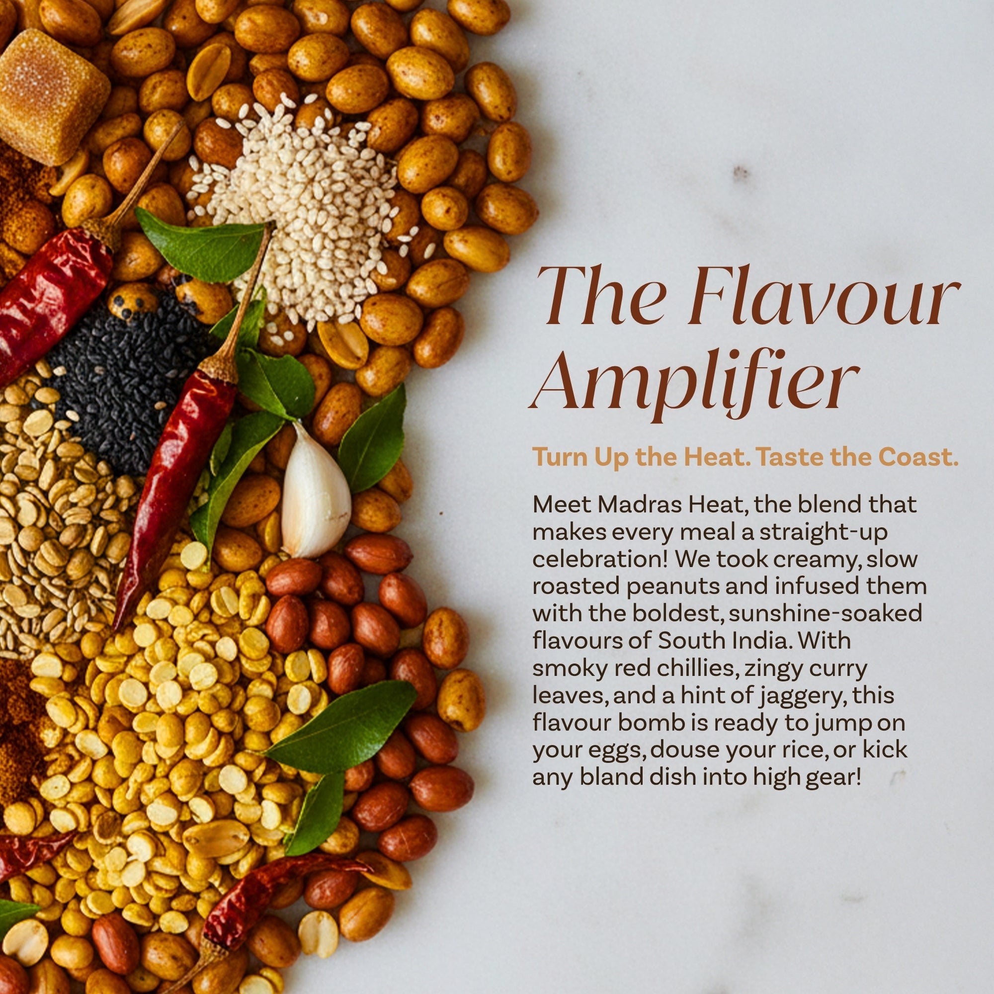 Madras Heat – Gunpowder Spiced Peanut Butter - 200 Grams