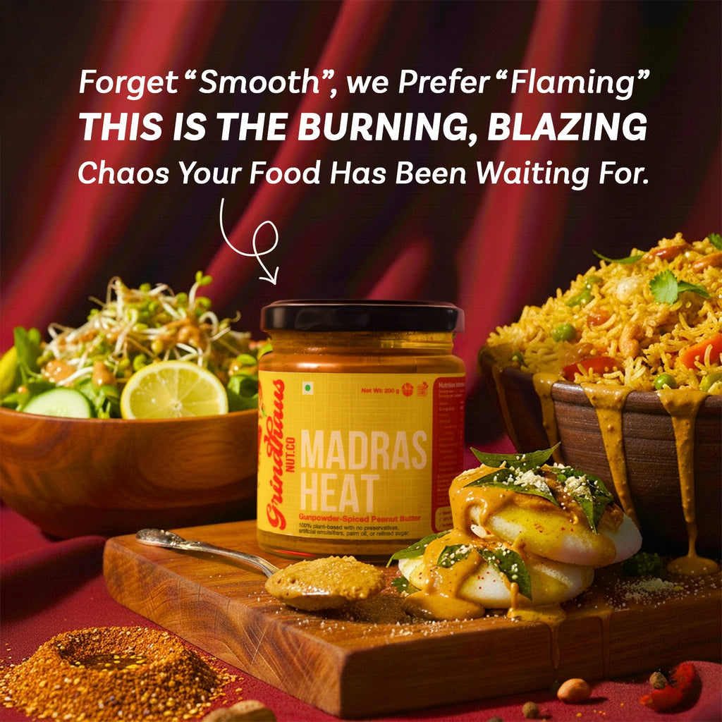 Madras Heat – Gunpowder Spiced Peanut Butter - 200 Grams
