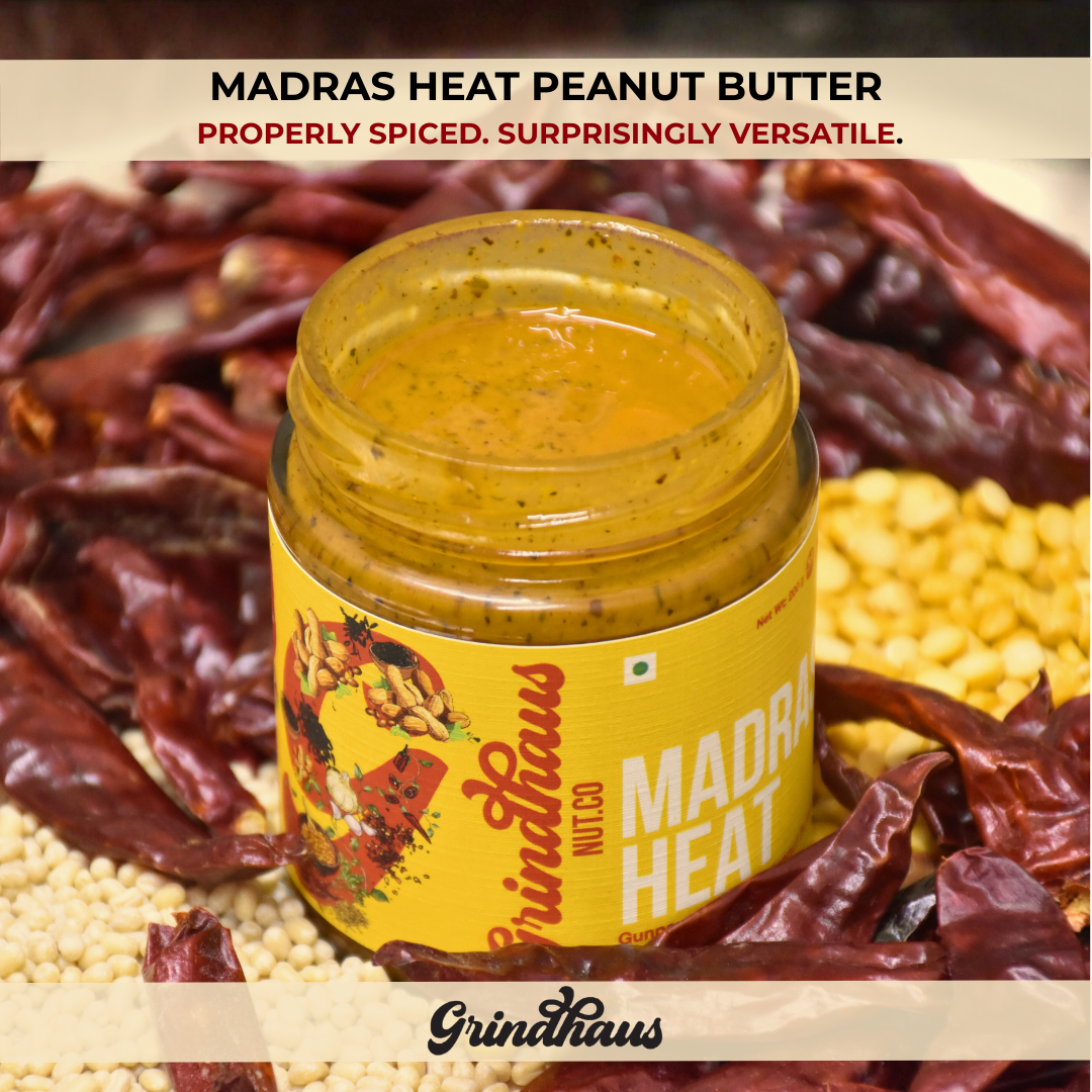 Madras Heat – Gunpowder Spiced Peanut Butter - 200 Grams