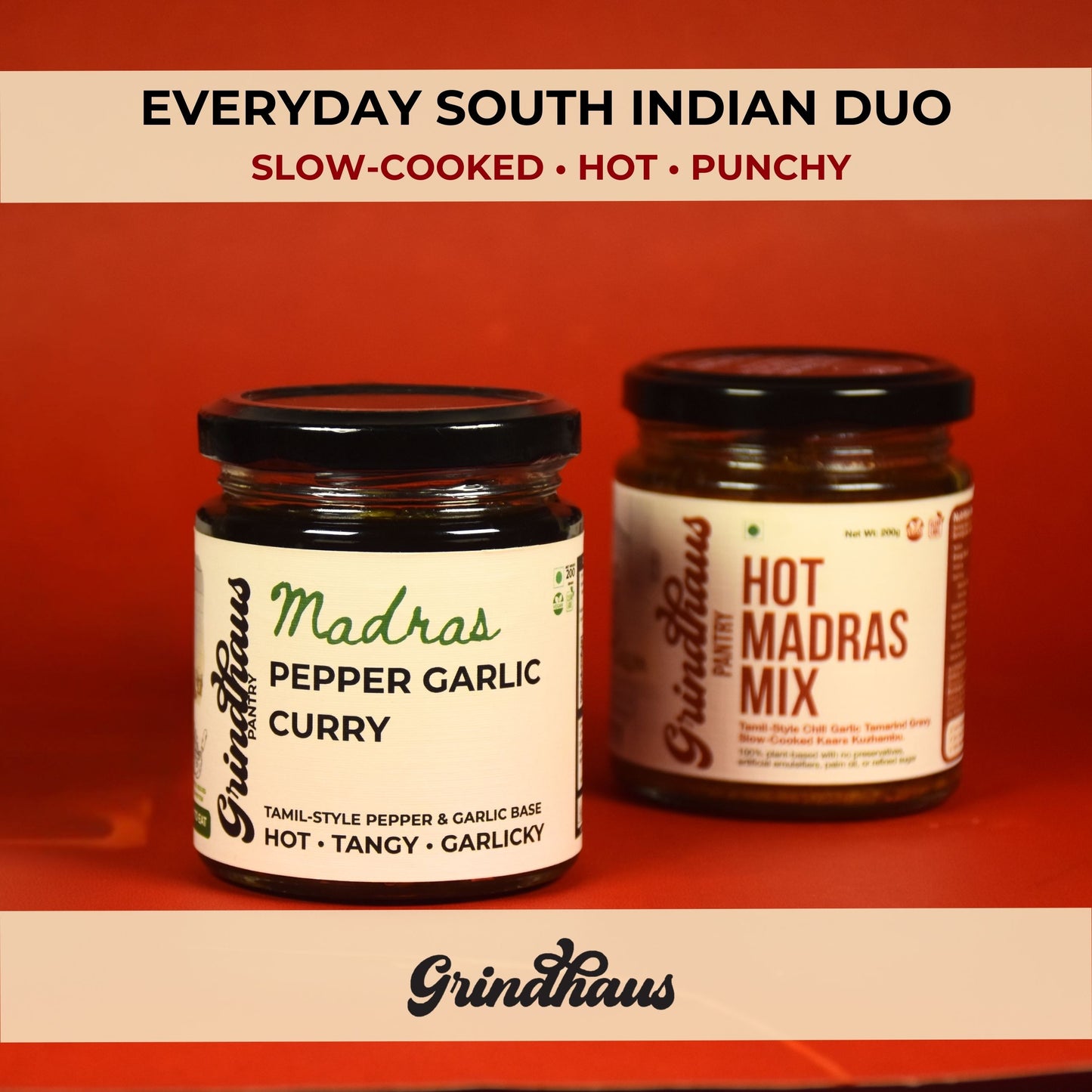 Everyday South Indian Duo | Hot Madras Mix + Madras Pepper Garlic Curry