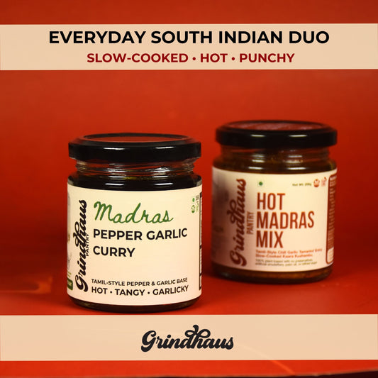 Everyday South Indian Duo | Hot Madras Mix + Madras Pepper Garlic Curry