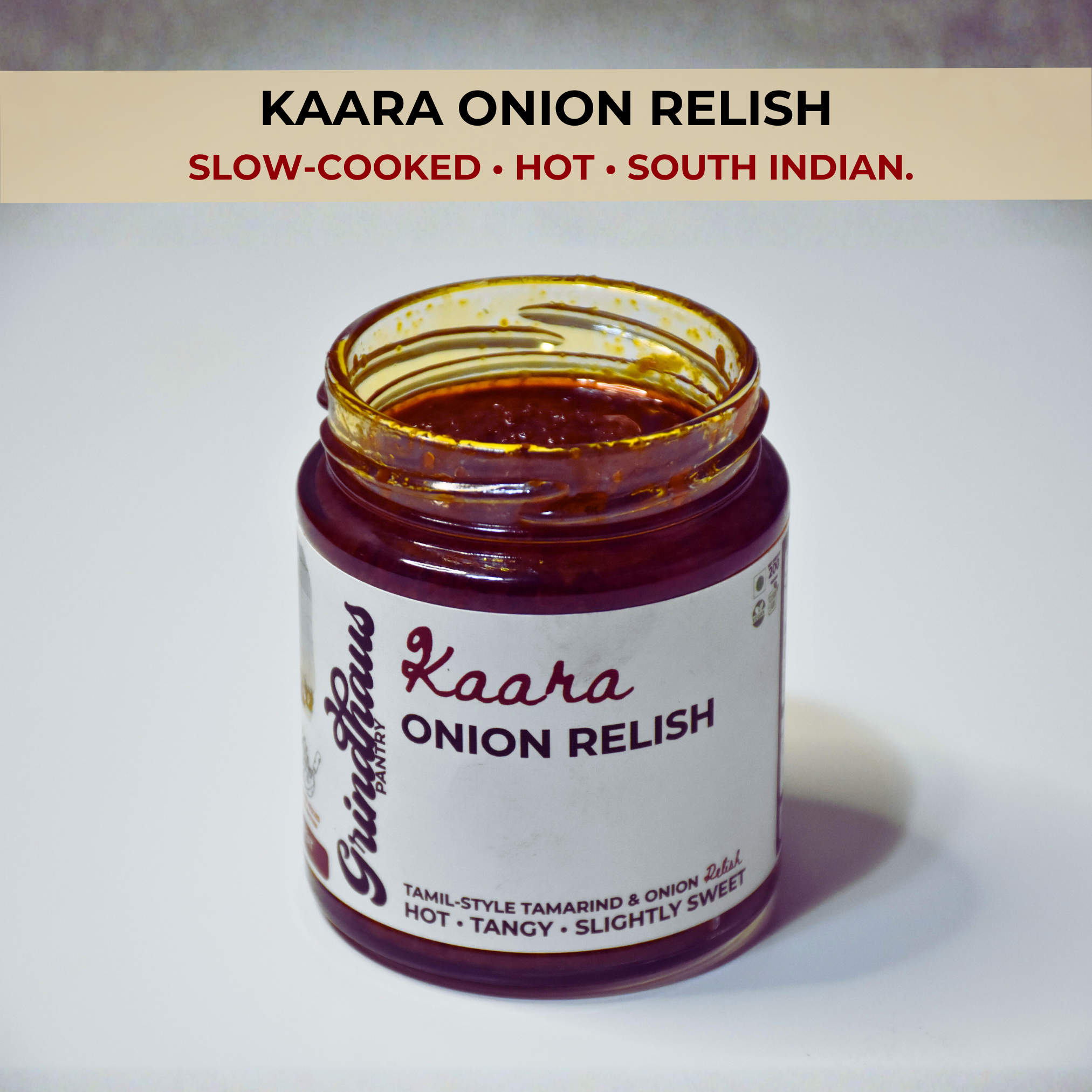 Kaara Onion Relish - Slow Cooked South Indian Hot Onion Relish