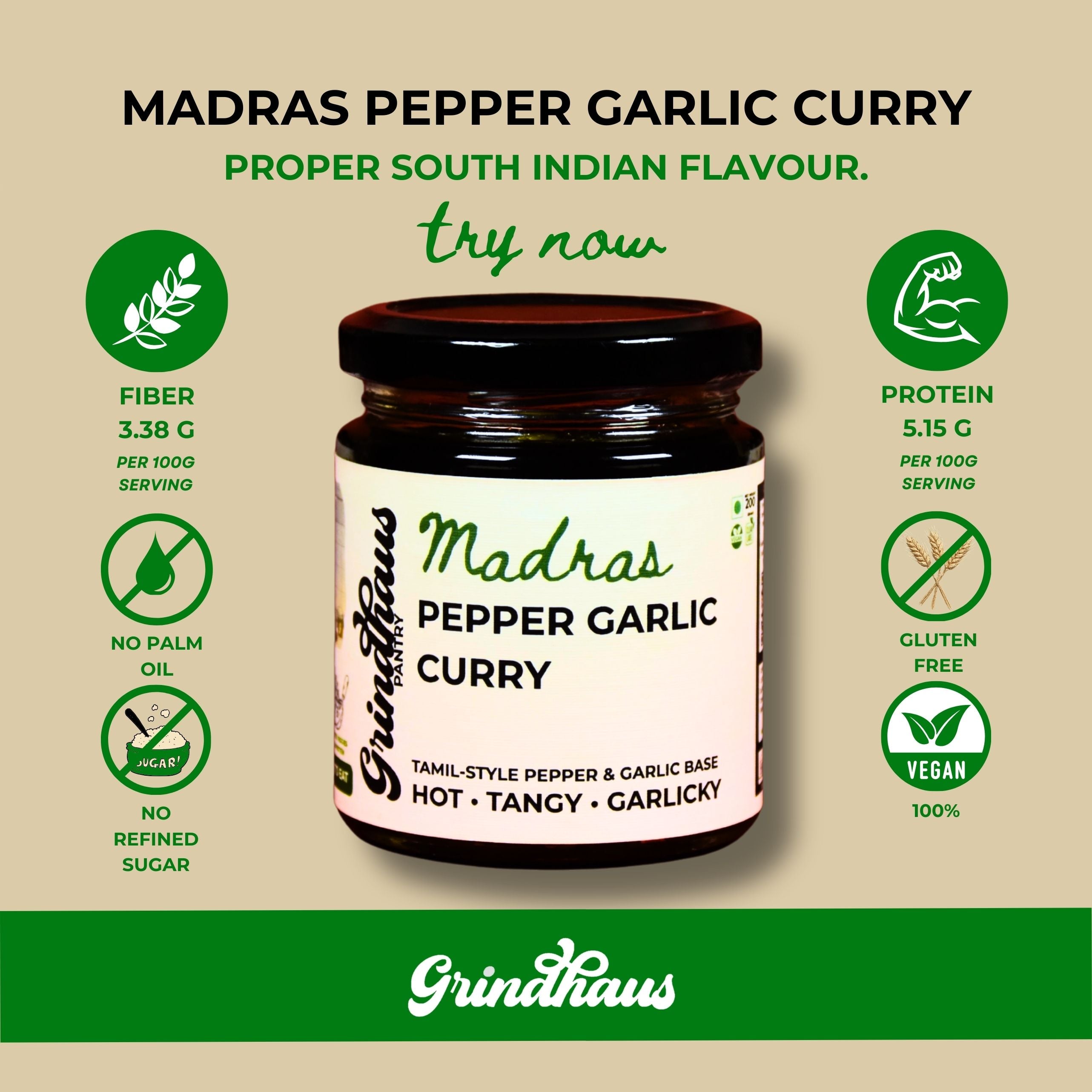 Everyday South Indian Duo | Hot Madras Mix + Madras Pepper Garlic Curry