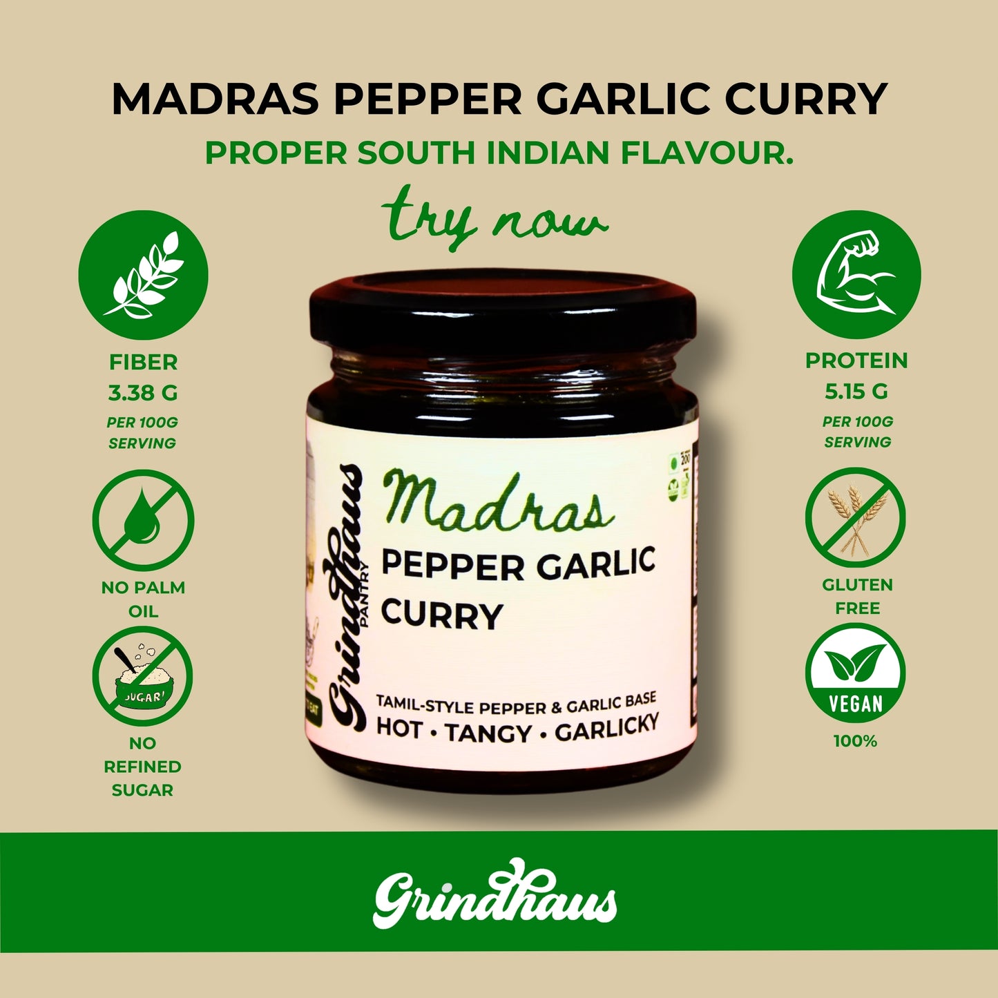 South Indian Starter Trio | Hot Madras Mix Curry Base, Madras Pepper Garlic Gravy & Kaara Onion Relish