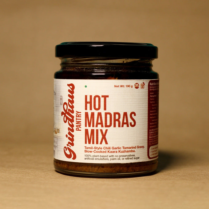 Hot Madras Mix – Tamil-Style Kara Kozhambu (South Indian Tamarind & Chili Gravy Base) - 200 Grams