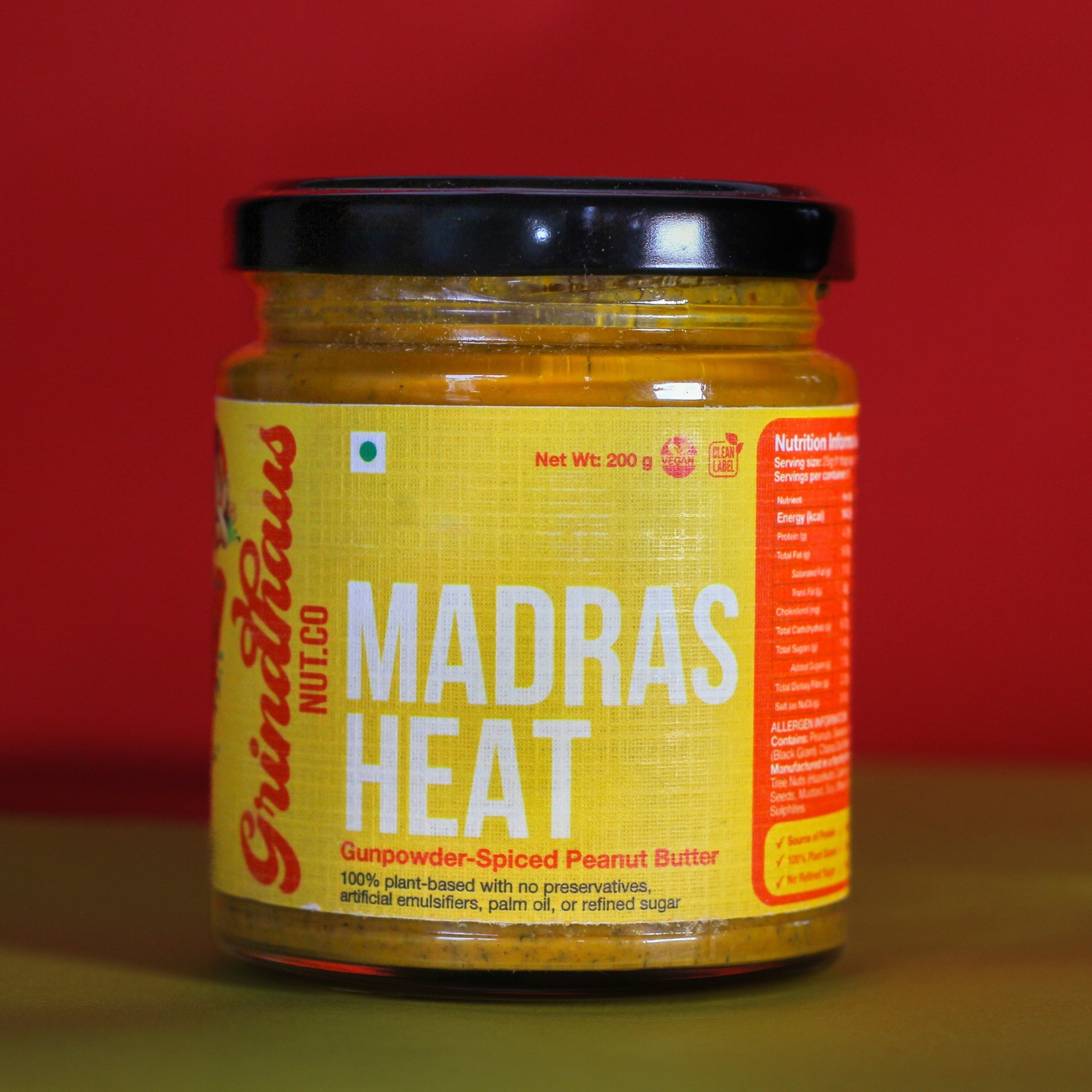 Madras Heat – Gunpowder Spiced Peanut Butter - 200 Grams