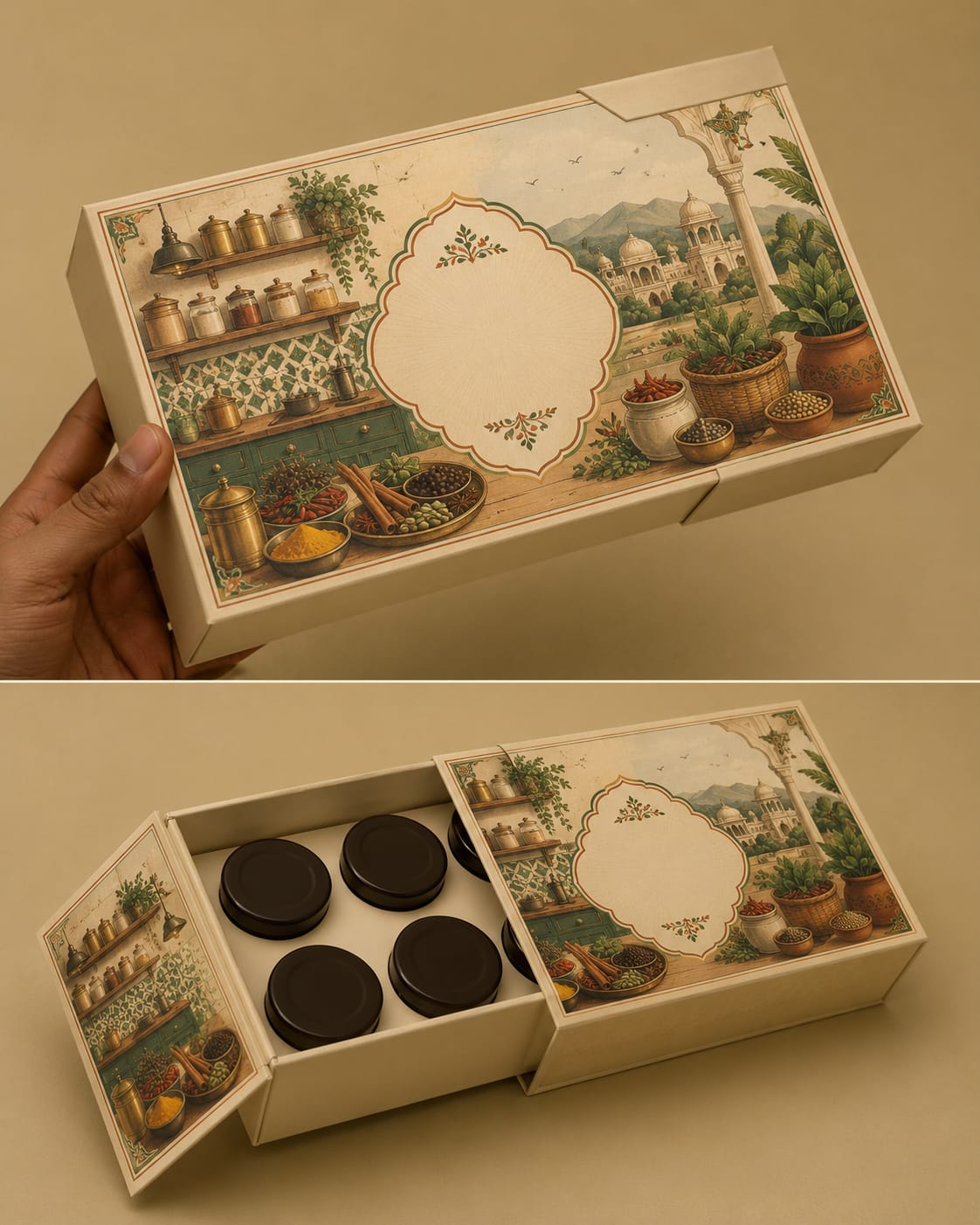 Grindhaus discovery box in its packaging with the various spreads visible.