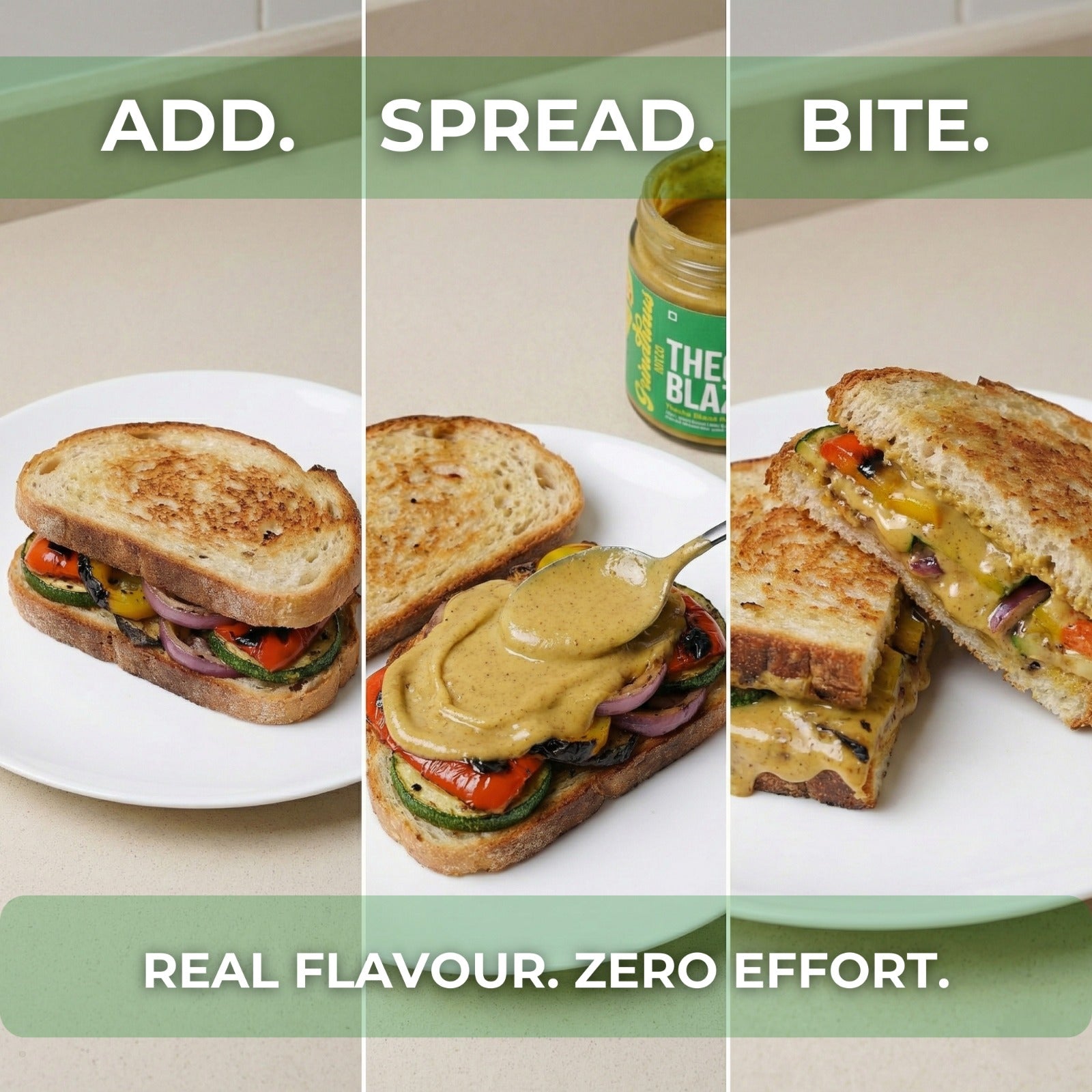 Thecha Blaze – Spicy Green Chili & Garlic Peanut Butter - 200 Grams
